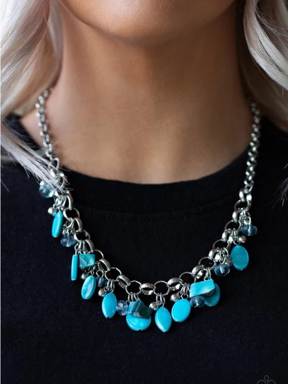 Paparazzi Jewelry- I want to SEA the world blue necklace